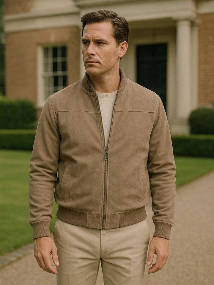 Sergio | Cazadora bomber en color topo