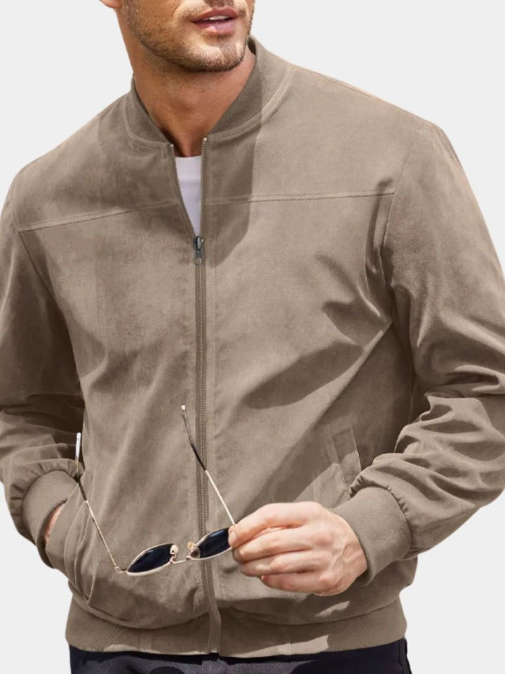 Sergio | Cazadora bomber en color topo