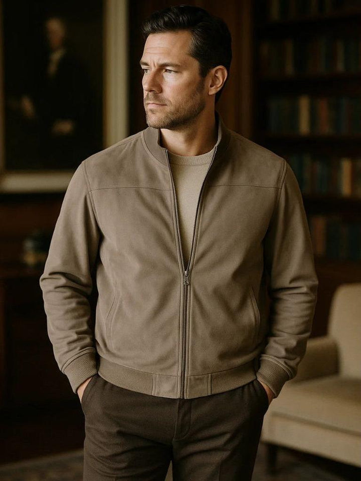 Sergio | Cazadora bomber en color topo
