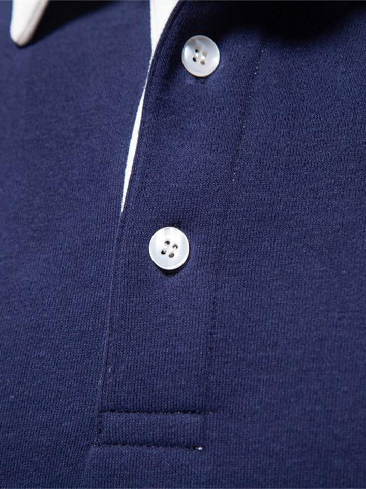 Sergio | Sudadera con detalles en contraste y cuello polo