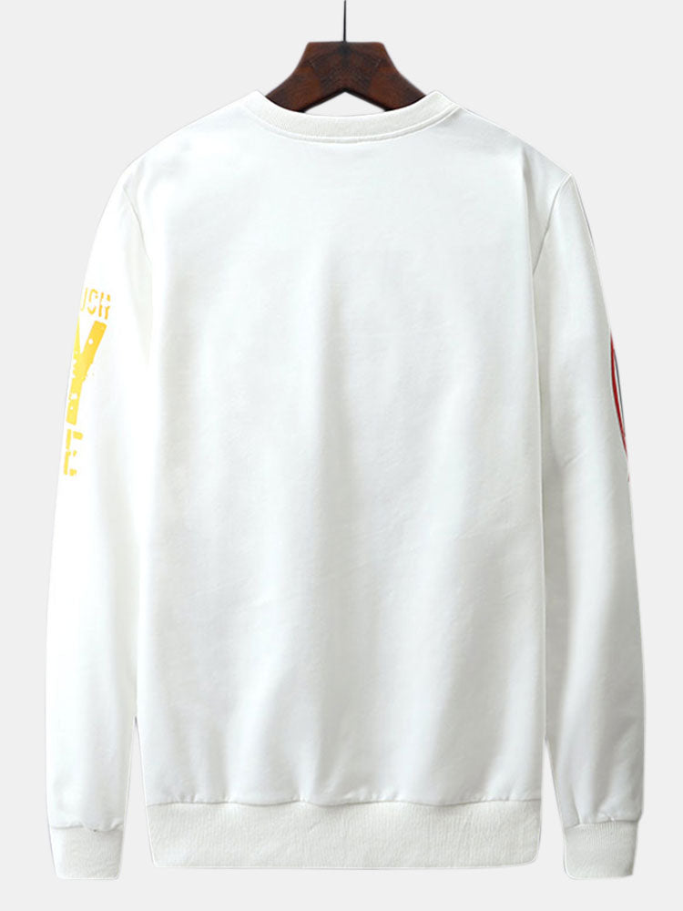 Simón | Sudadera con estampado de graffiti y texto