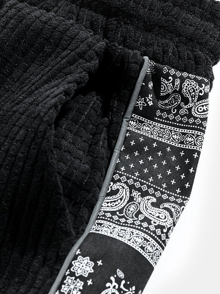 Sixto | Pantalón de pana con estampado paisley