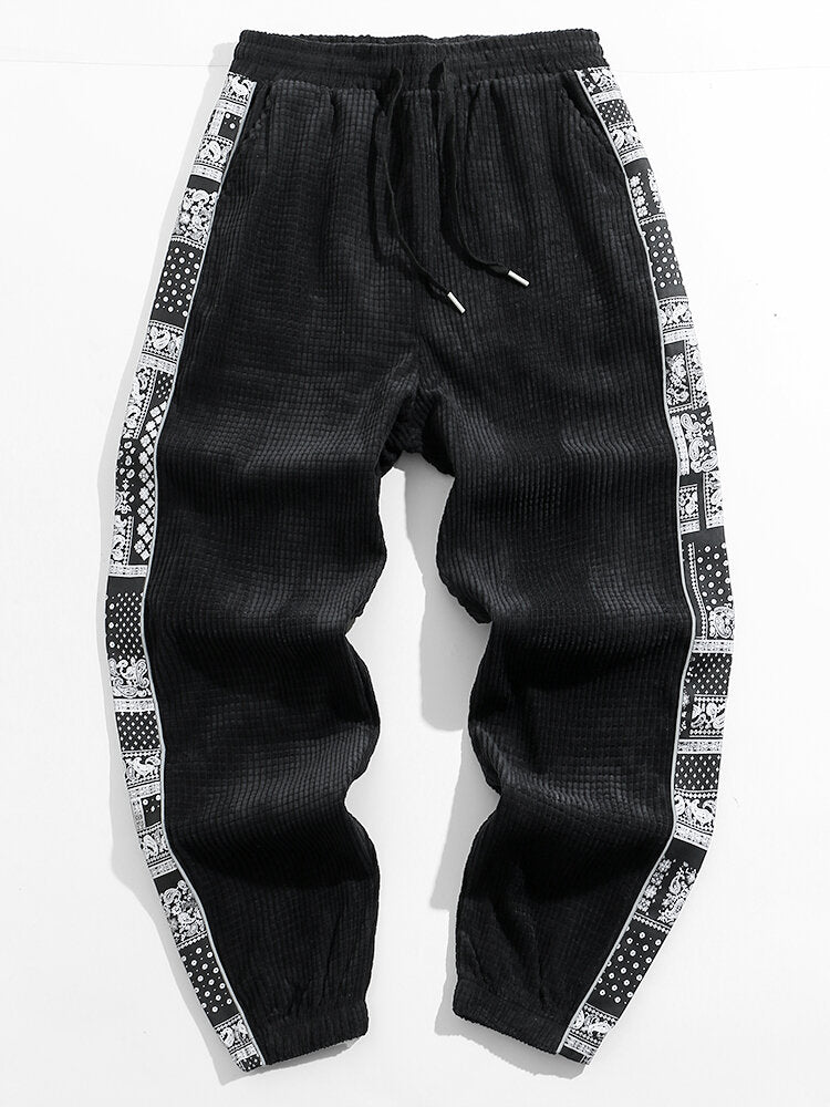 Sixto | Pantalón de pana con estampado paisley