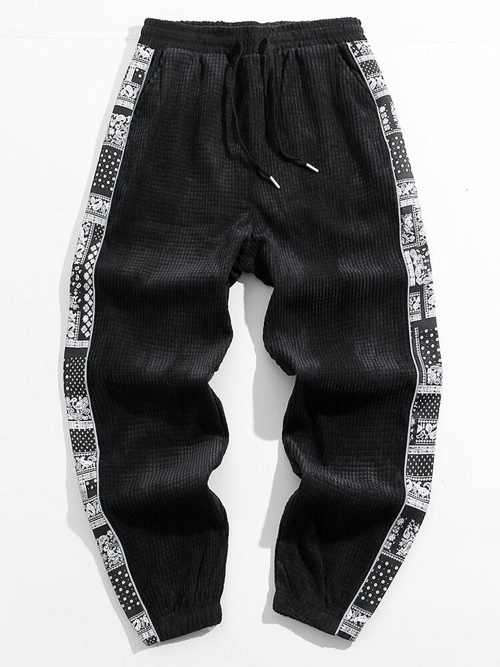 Sixto | Pantalón de pana con estampado paisley