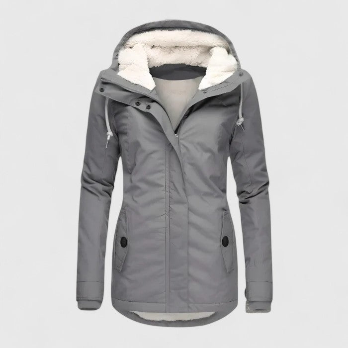 Soraya | Chaqueta impermeable larga con capucha