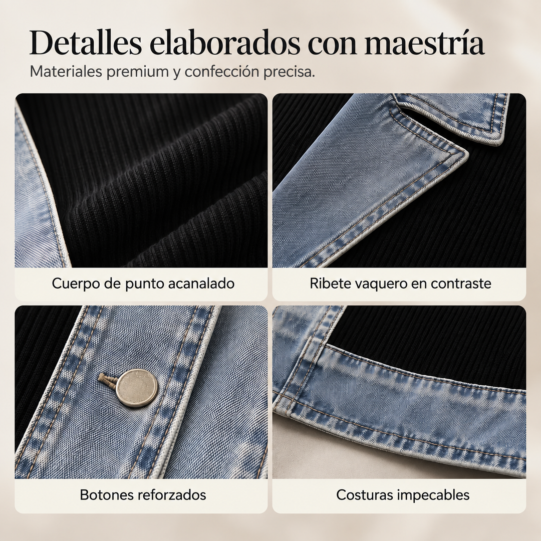 Susana | Chaqueta con estampado geométrico retro