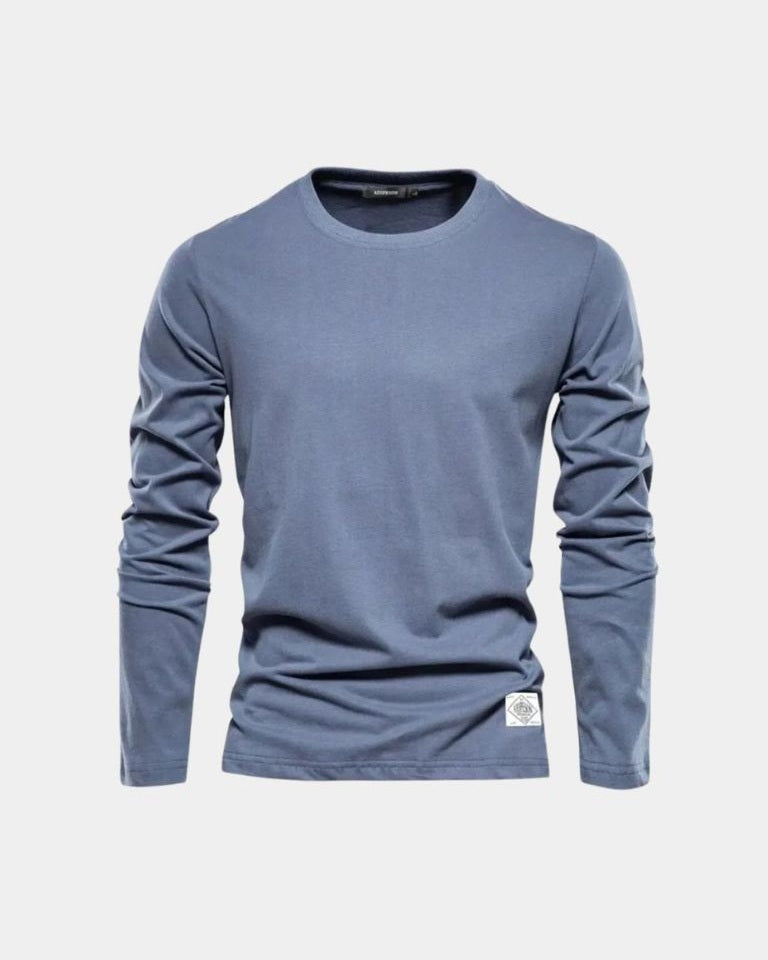 Tadeo | Jersey azul marino con cuello redondo
