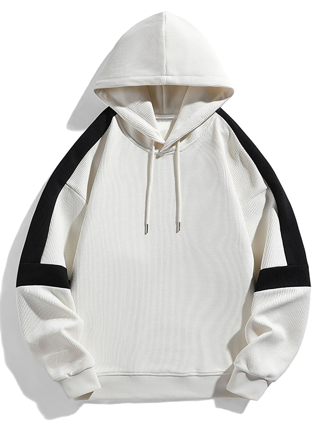 Tadeo | Sudadera con capucha con bloques de color y textura gofre
