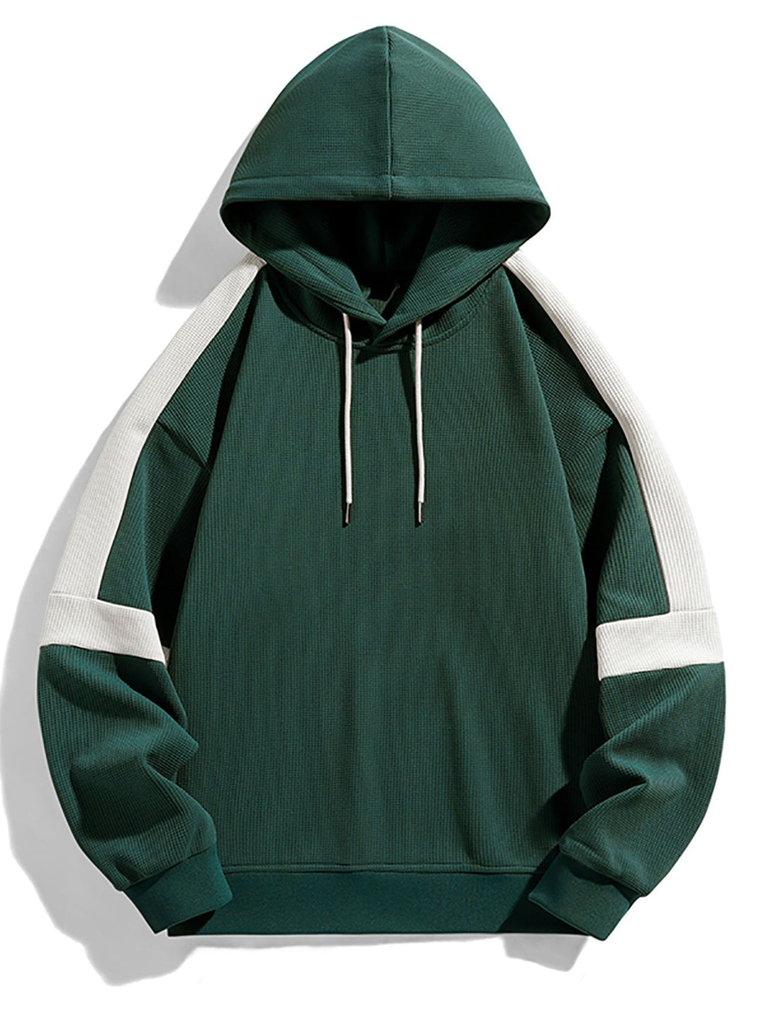 Tadeo | Sudadera con capucha con bloques de color y textura gofre