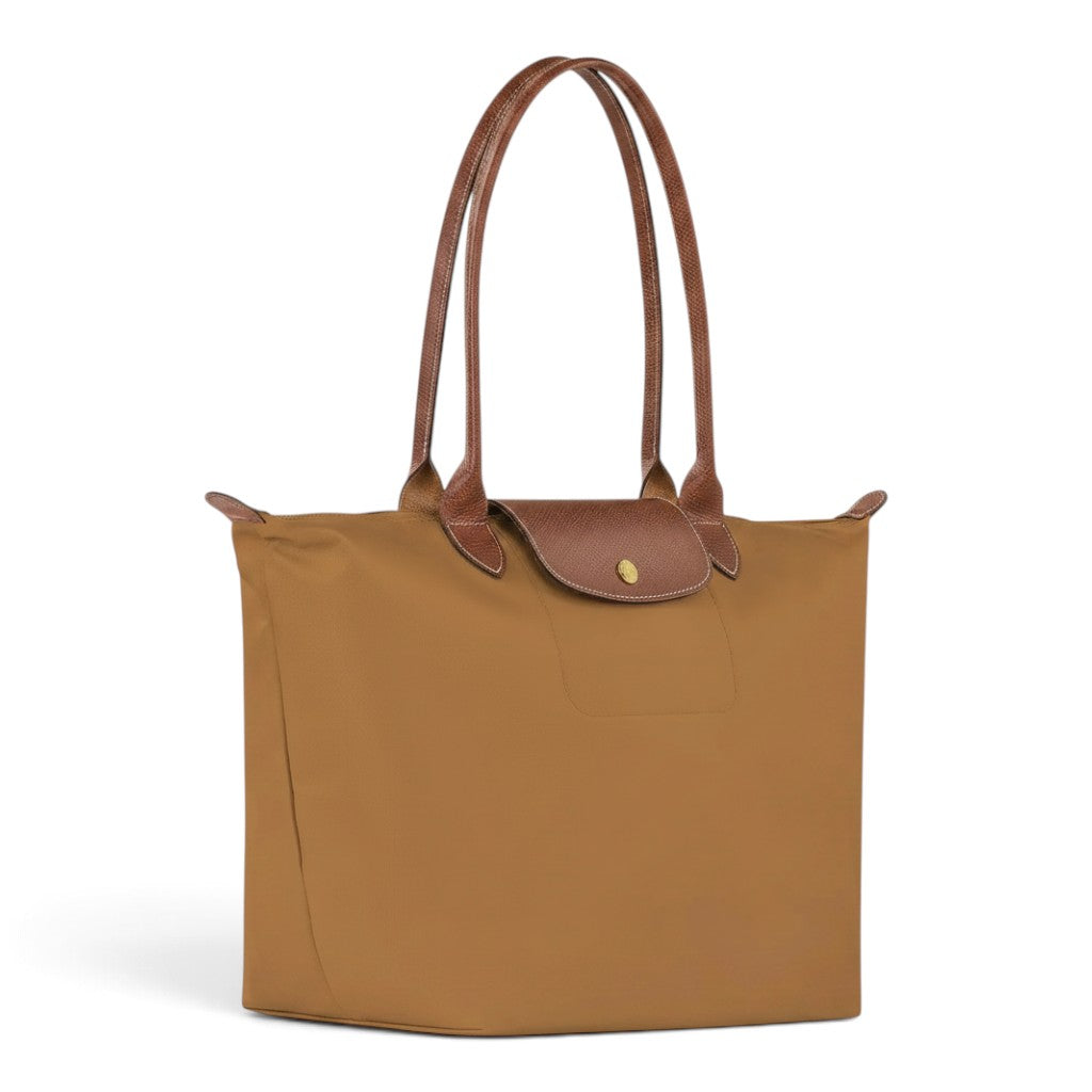Tamara | Bolso shopper plegable marrón coñac