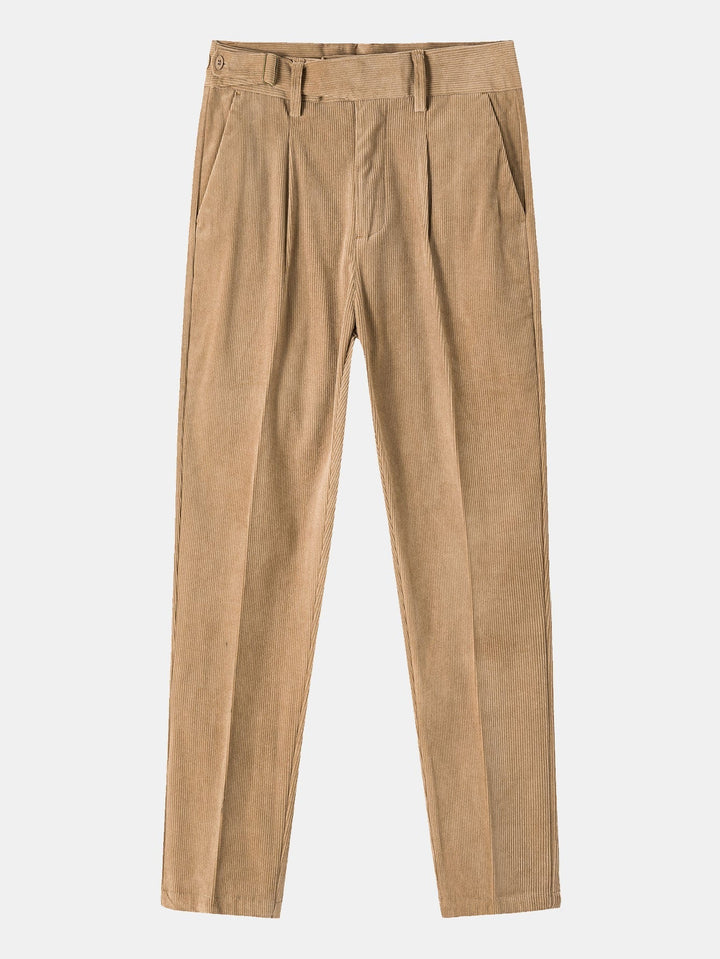 Teodosio | Pantalón de vestir de pana slim fit