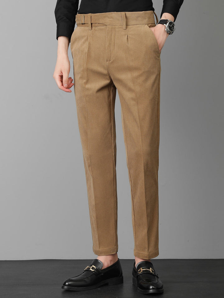 Teodosio | Pantalón de vestir de pana slim fit