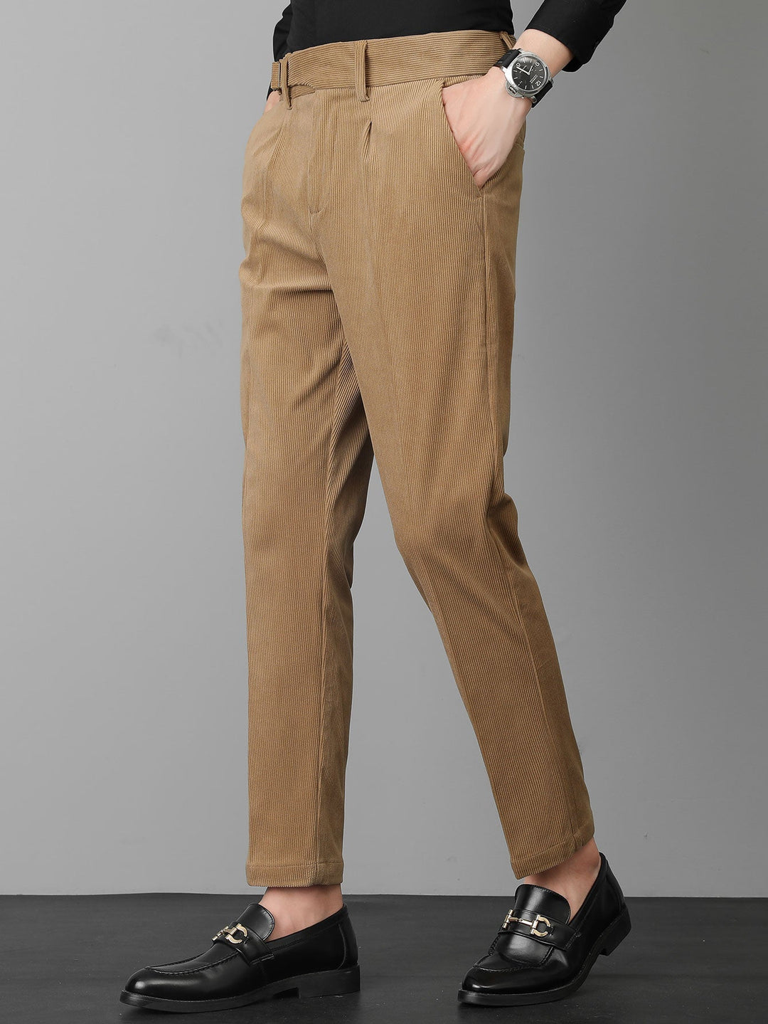 Teodosio | Pantalón de vestir de pana slim fit
