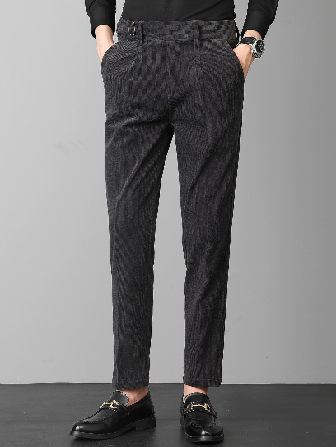 Teodosio | Pantalón de vestir de pana slim fit
