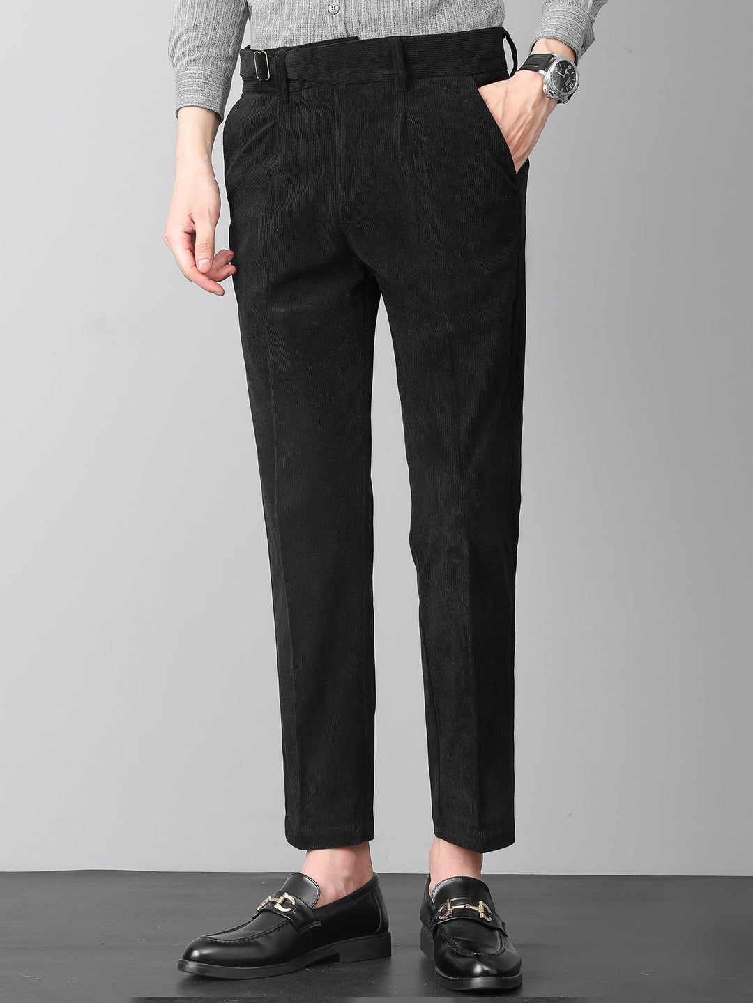 Teodosio | Pantalón de vestir de pana slim fit