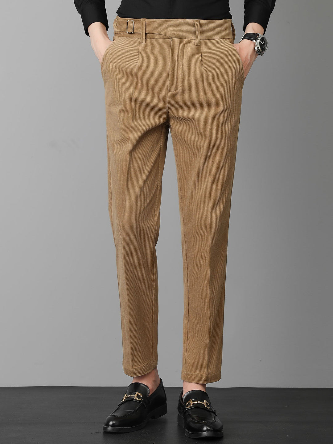 Teodosio | Pantalón de vestir de pana slim fit