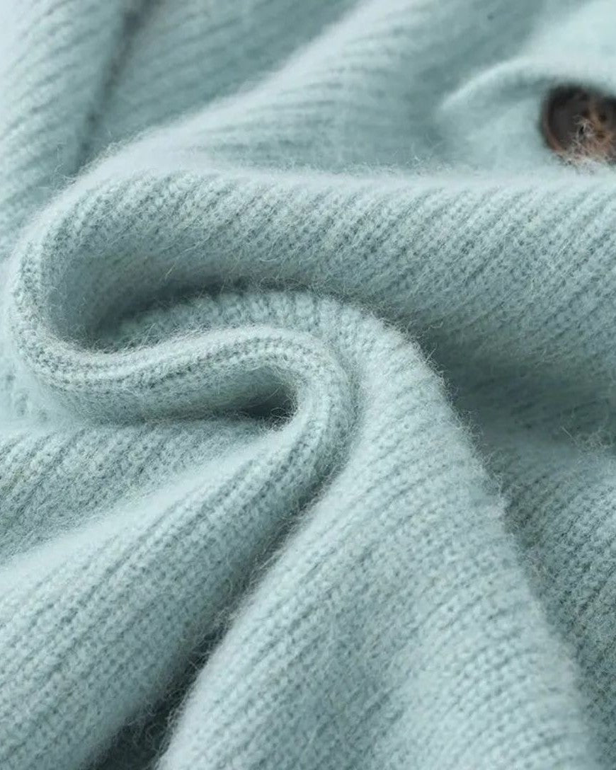 Tiburcio | Jersey gris con cuello chal