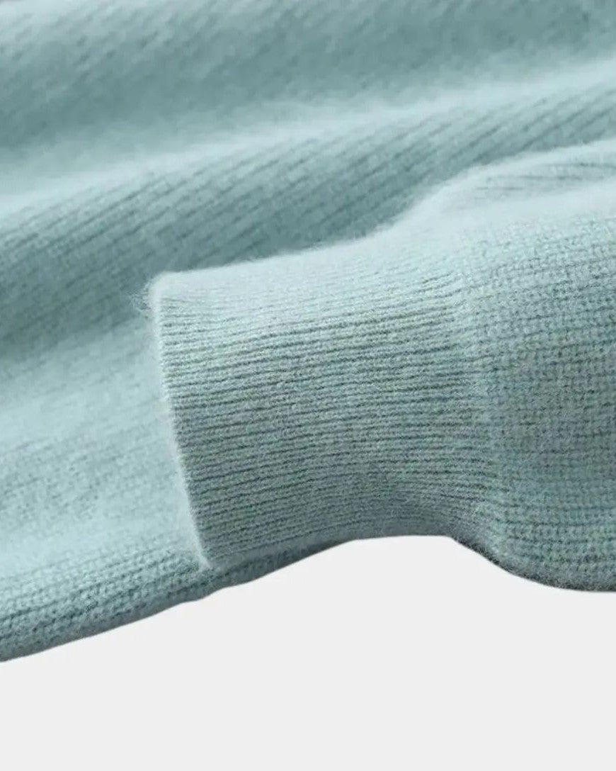 Tiburcio | Jersey gris con cuello chal