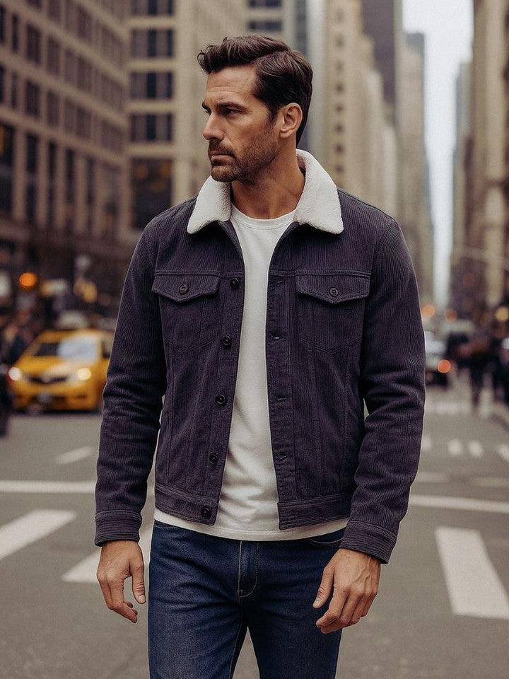 Valentín | Chaqueta urbana gris de corte regular
