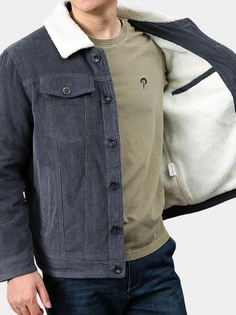 Valentín | Chaqueta urbana gris de corte regular