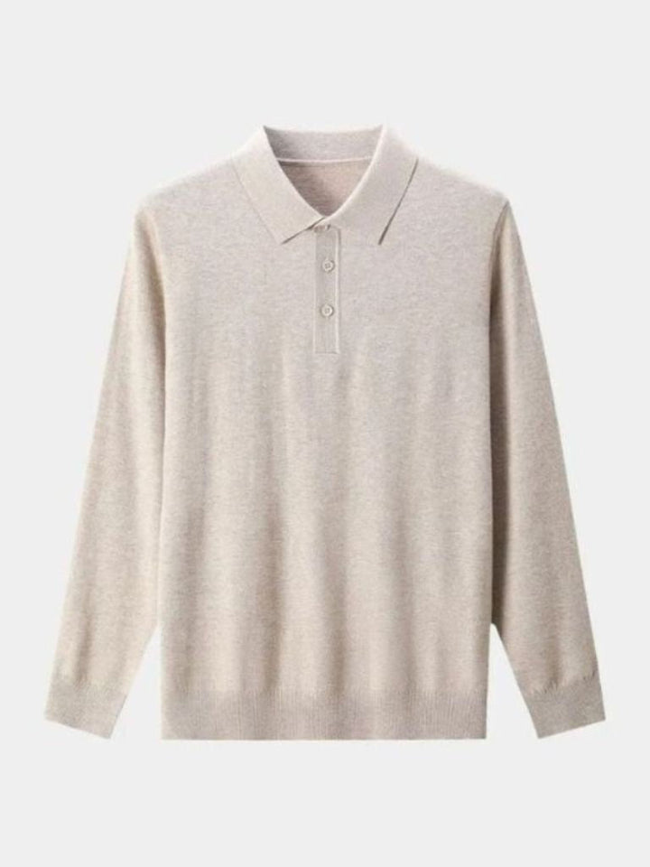 Valeriano | Polo gris de manga larga