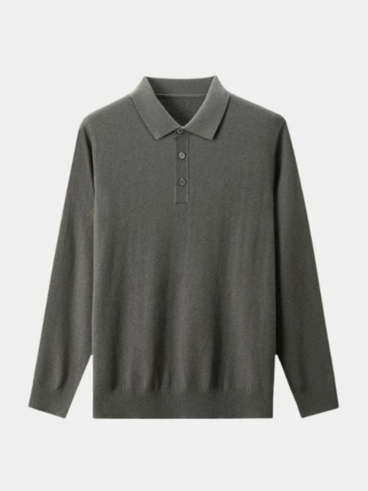 Valeriano | Polo gris de manga larga