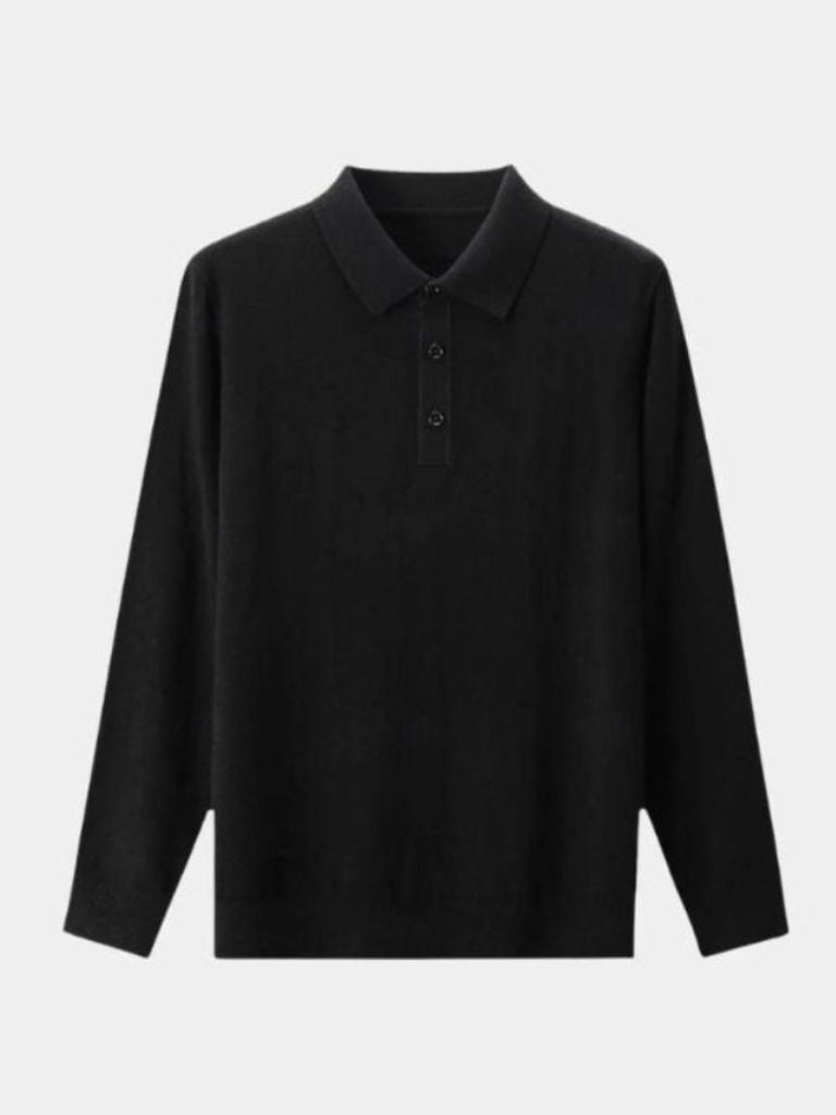 Valeriano | Polo gris de manga larga