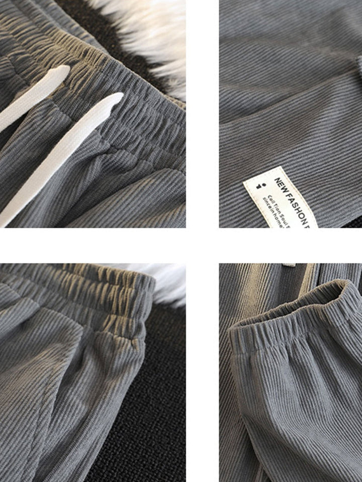 Venancio | Pantalón jogger de pana con bolsillos cargo