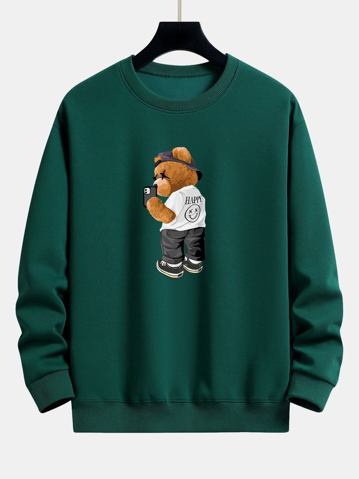 Vicente | Sudadera con estampado de osos divertido y corte relajado