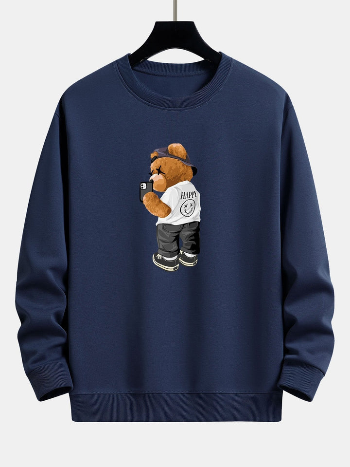 Vicente | Sudadera con estampado de osos divertido y corte relajado