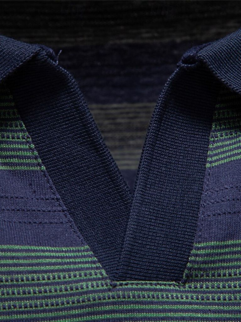 Victoriano | Polo gris de rayas