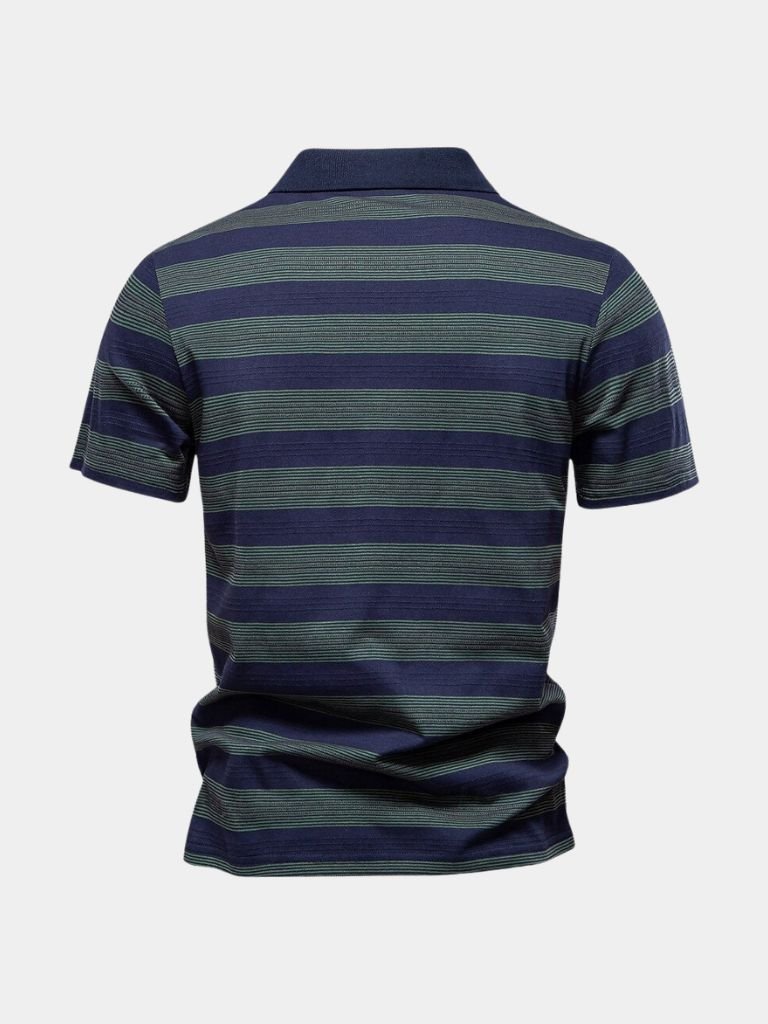 Victoriano | Polo gris de rayas
