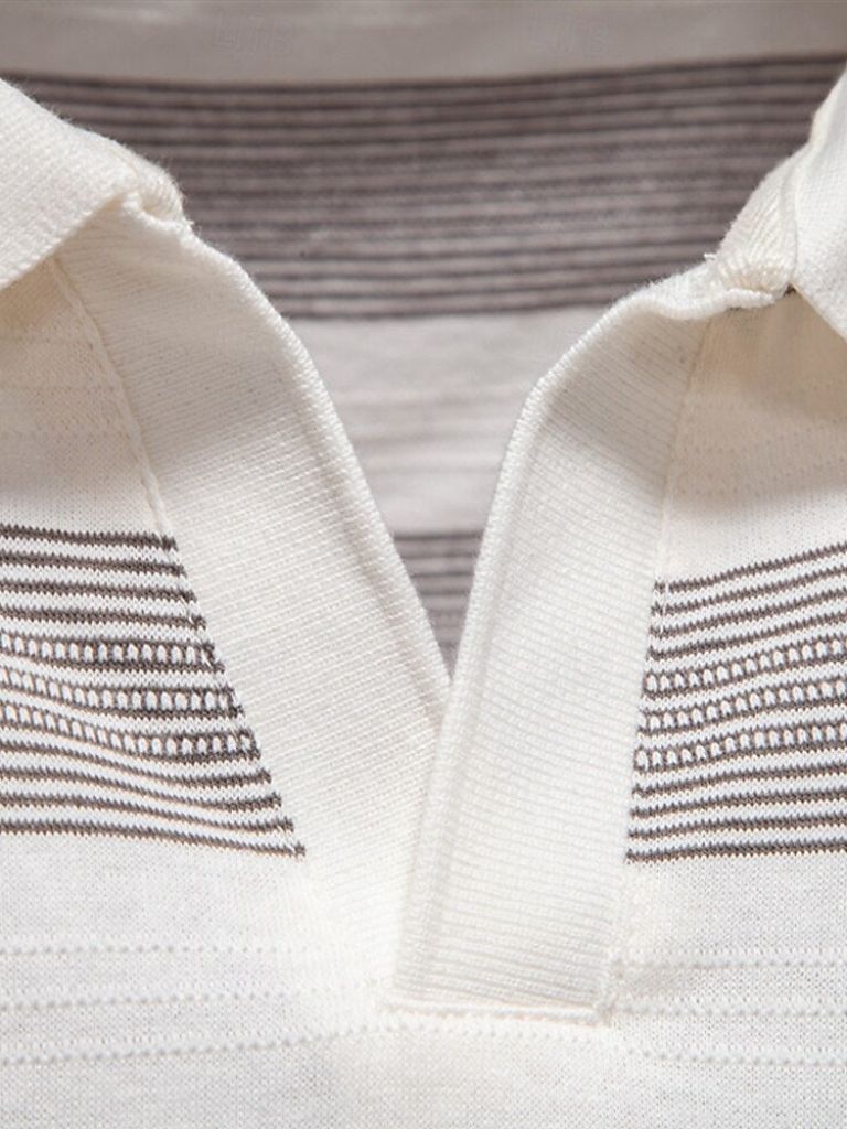 Victoriano | Polo gris de rayas