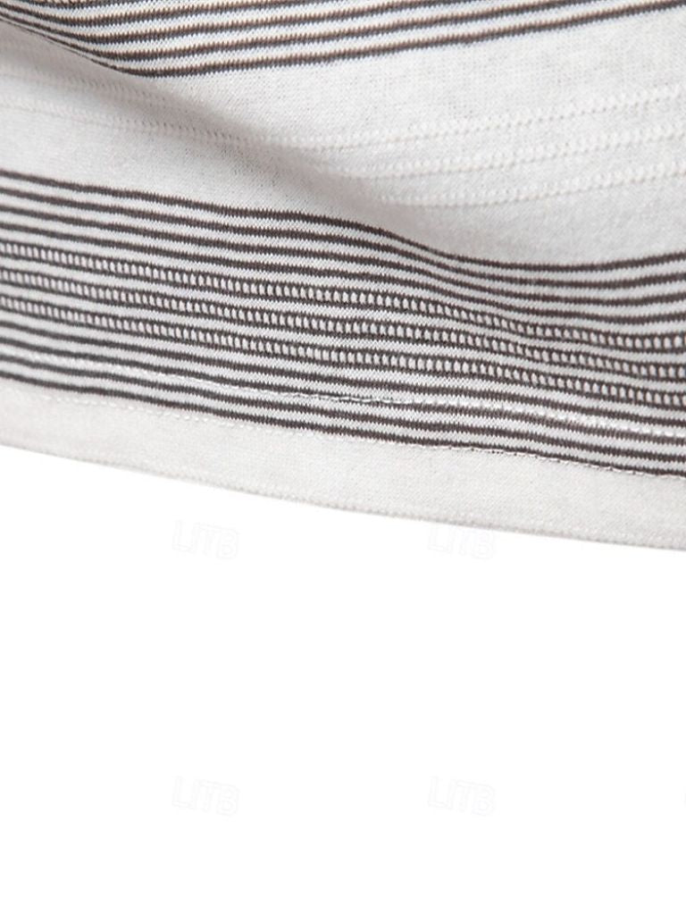 Victoriano | Polo gris de rayas