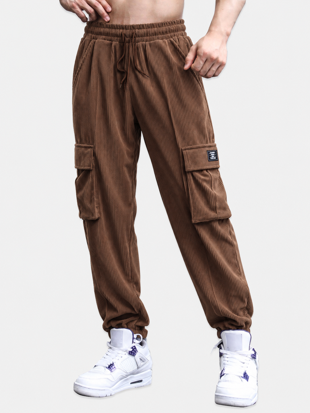 Virgilio | Pantalón jogger cargo de pana