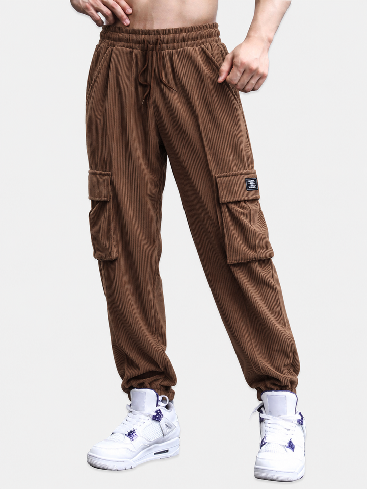Virgilio | Pantalón jogger cargo de pana