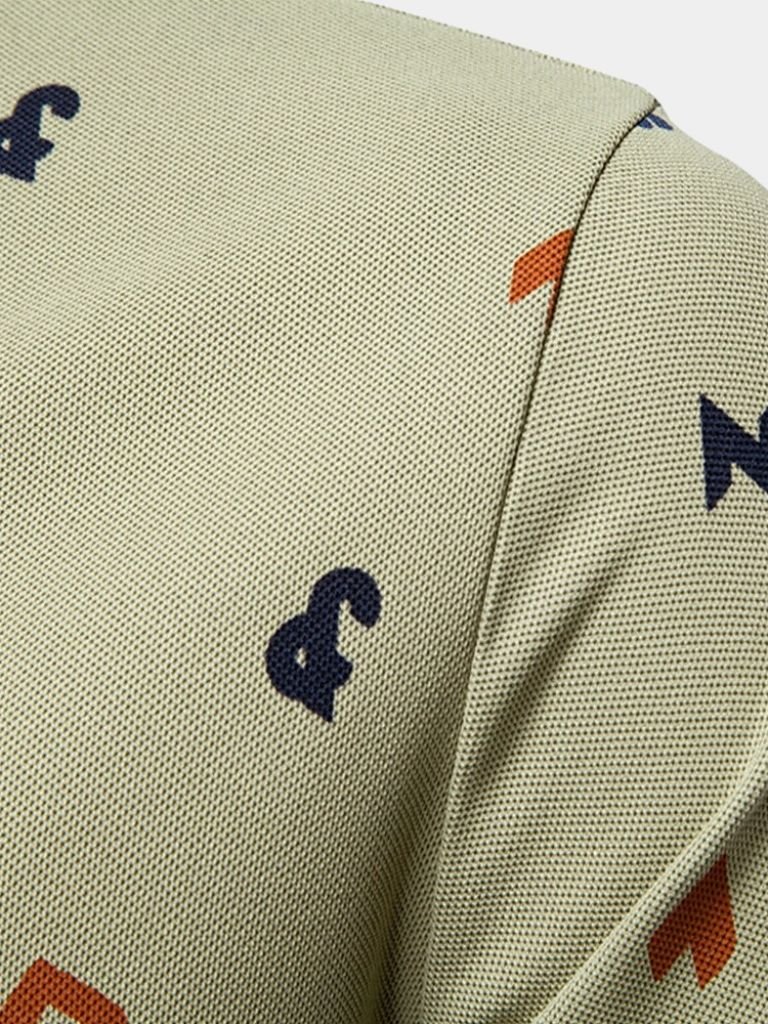 Wilfredo | Polo blanco estampado