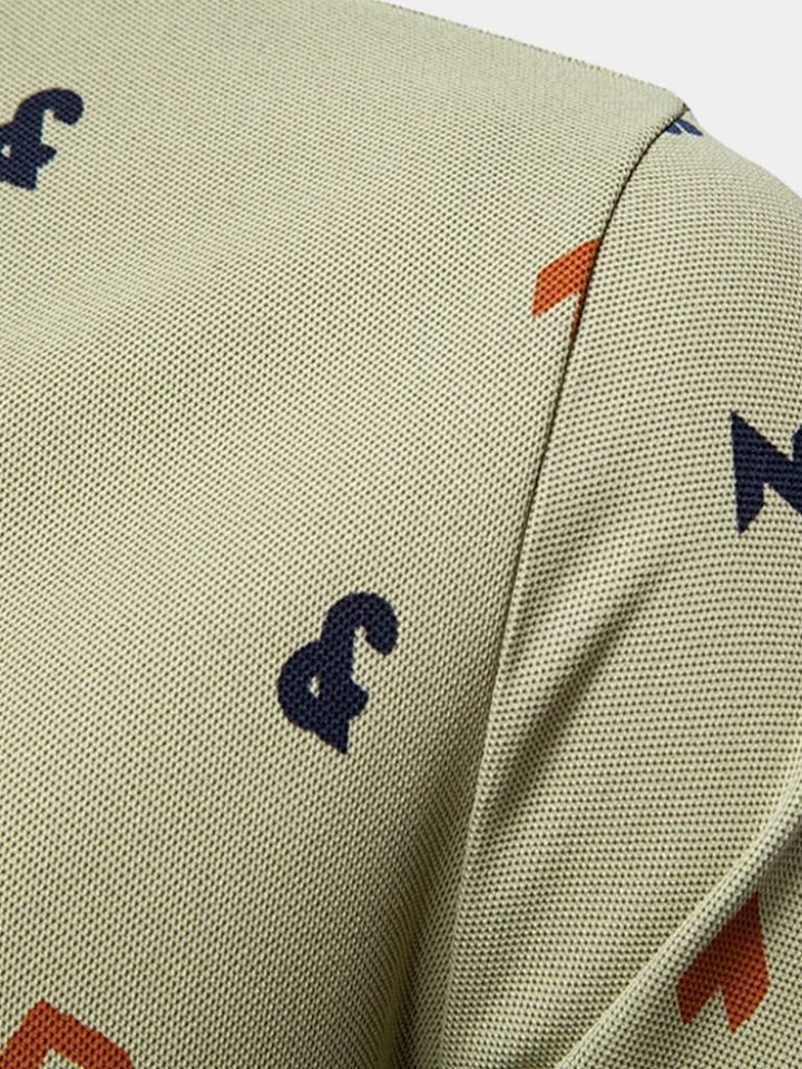 Wilfredo | Polo blanco estampado