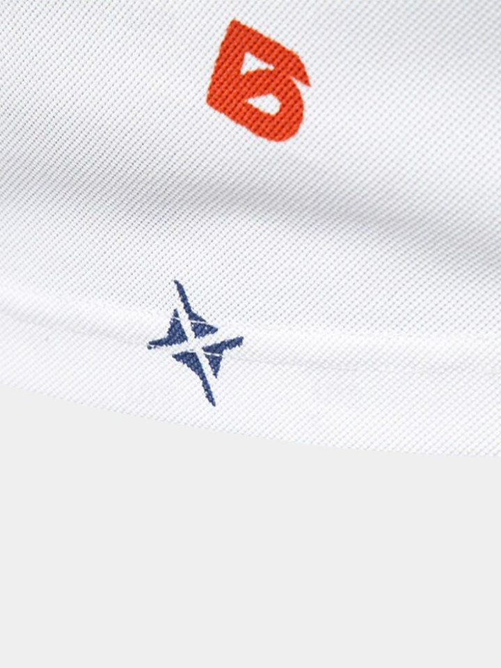 Wilfredo | Polo blanco estampado